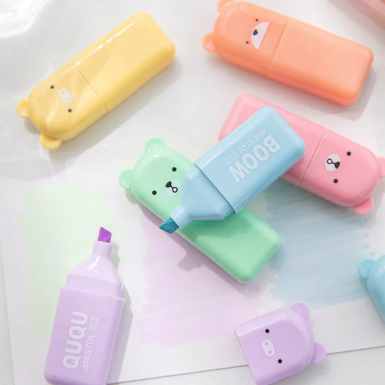 Mini Cartoon Animal Highlighters