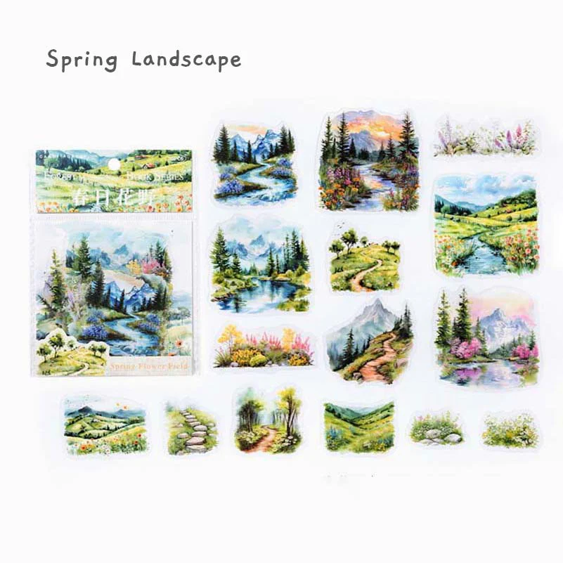 Seasonal Nature Clear Stickers