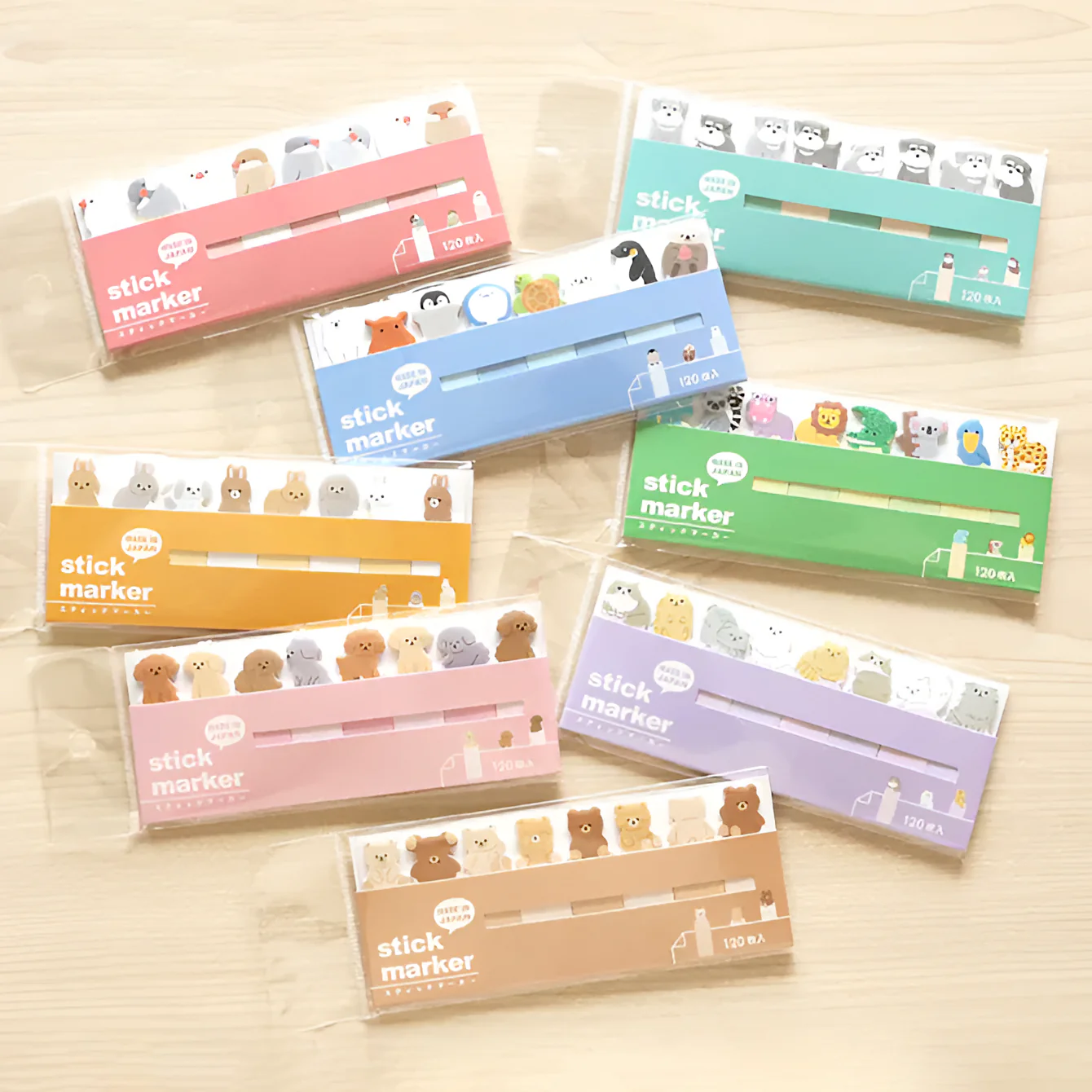 Mind Wave Animal Index Sticky Notes
