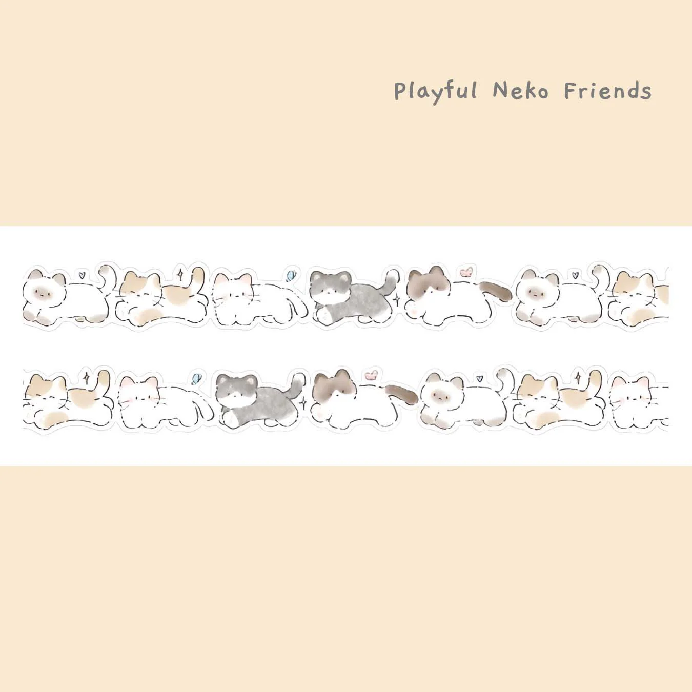 Cute Animal Die-Cut Masking Tapes