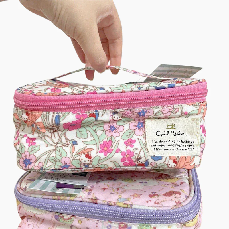 Floral Cosmetic Organizer Bag