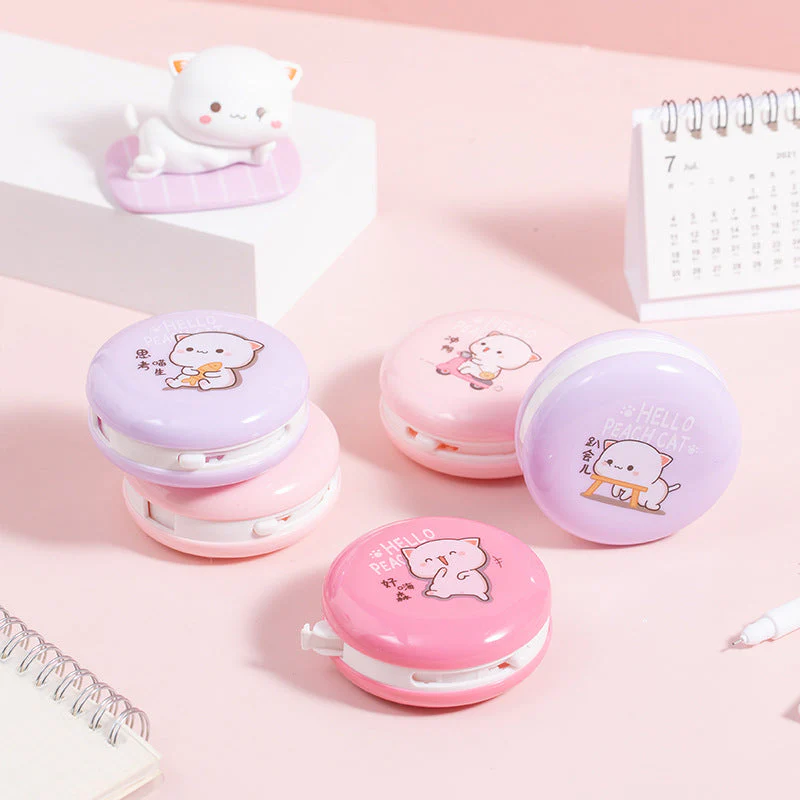 Cute Animal Macaron Correction Tape