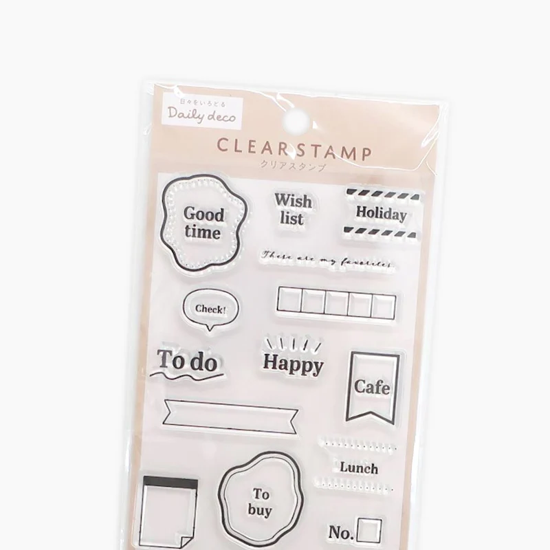 Kamio Daily Deco Clear Stamp - Daily
