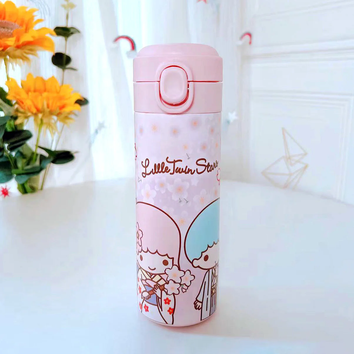Cute Characters Water Bottle Sakura Hana