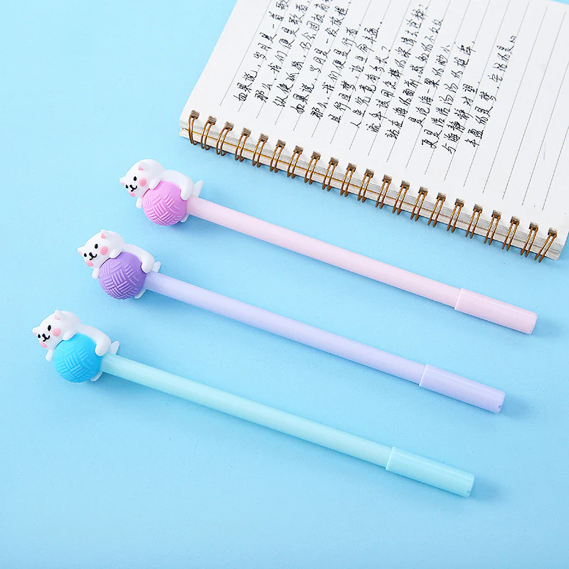 Purrfectly Yarn-tangled Cat Gel Pen