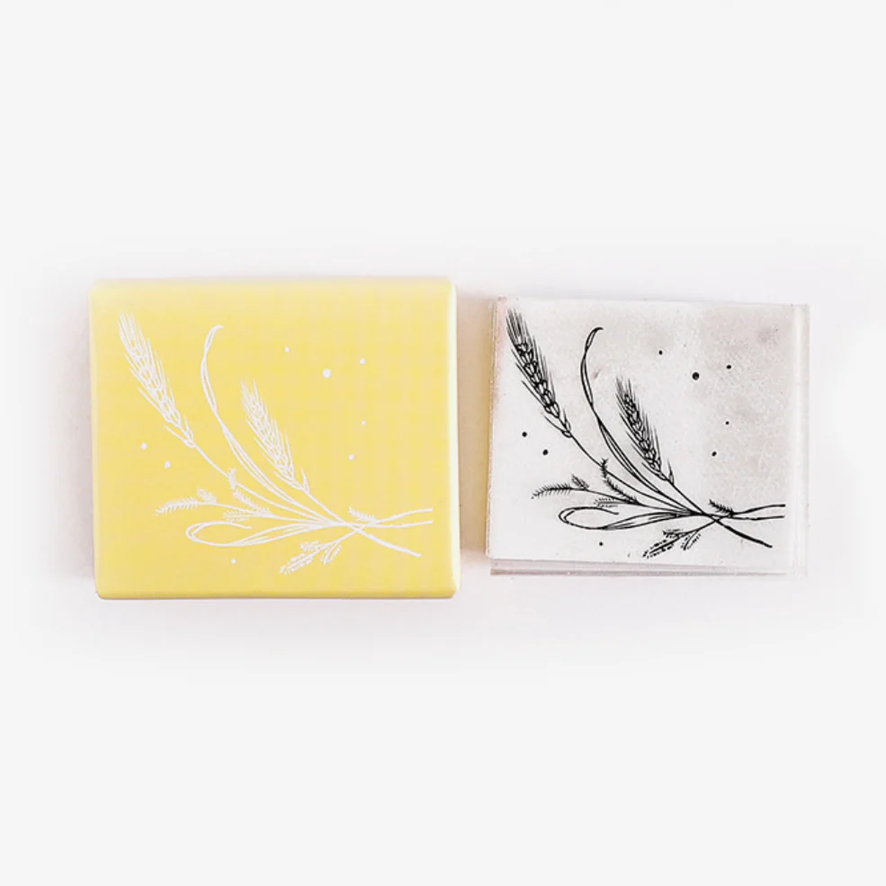 Flower Garden Rubber Stamp