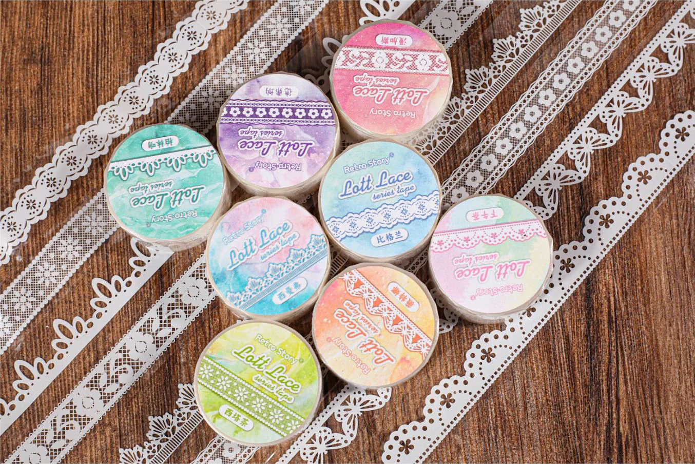 Vintage Pattern Die-Cut Masking Tape