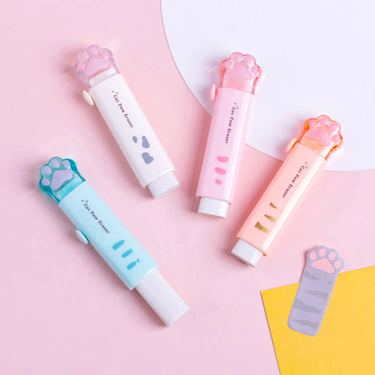 Feline Foot Retractable Eraser