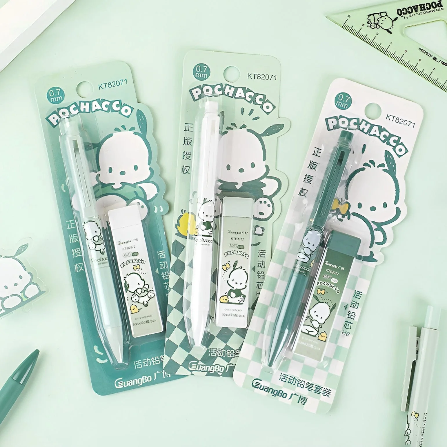 Sanrio Pochacco Mechanical Pencil Set