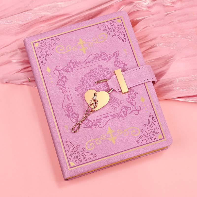 Blooming Secrets Heart Lock Journal