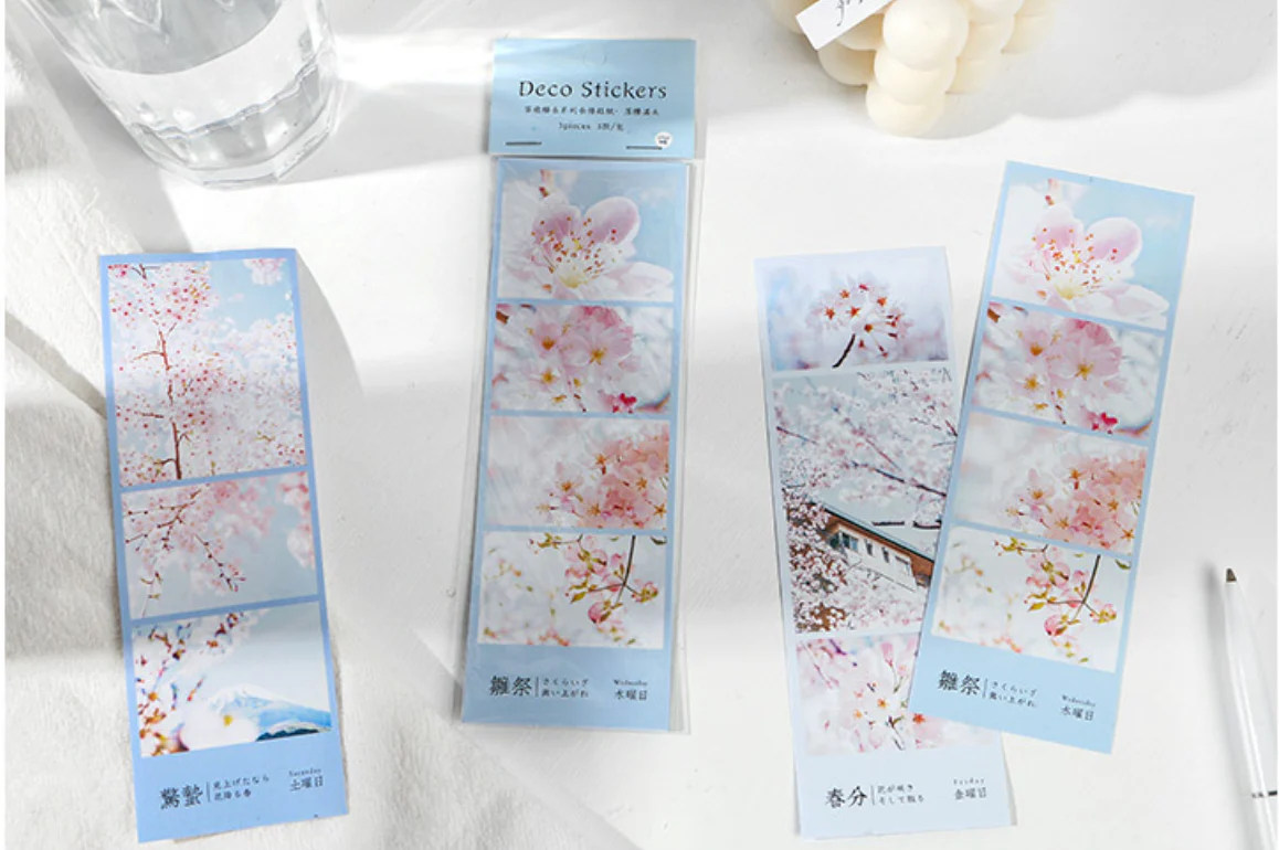 Spring Cherry Blossom Hanami Stickers
