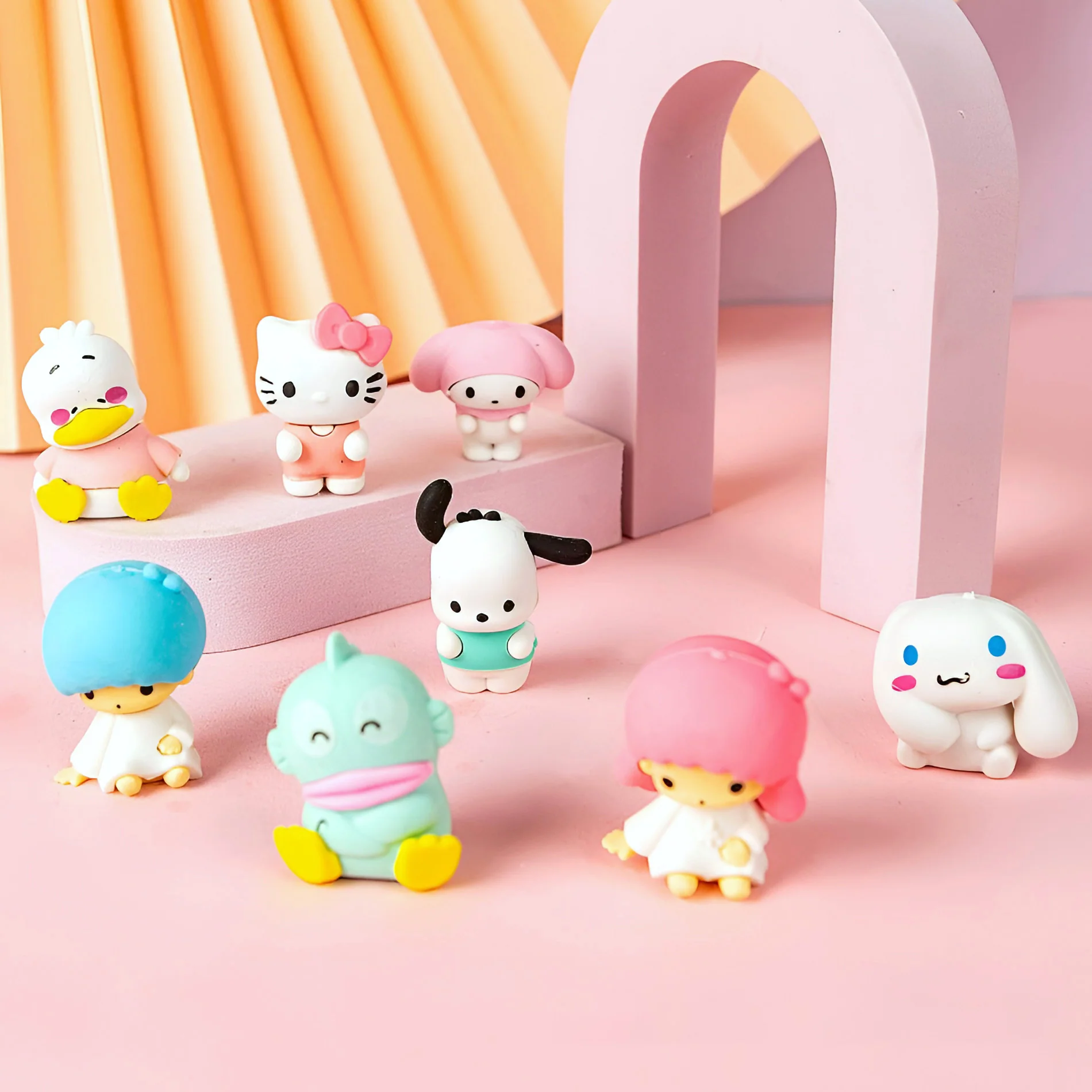 Sanrio Characters Pencil Erasers Set of 4