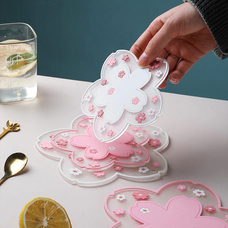 Kawaii Japanese Sakura Coaster
