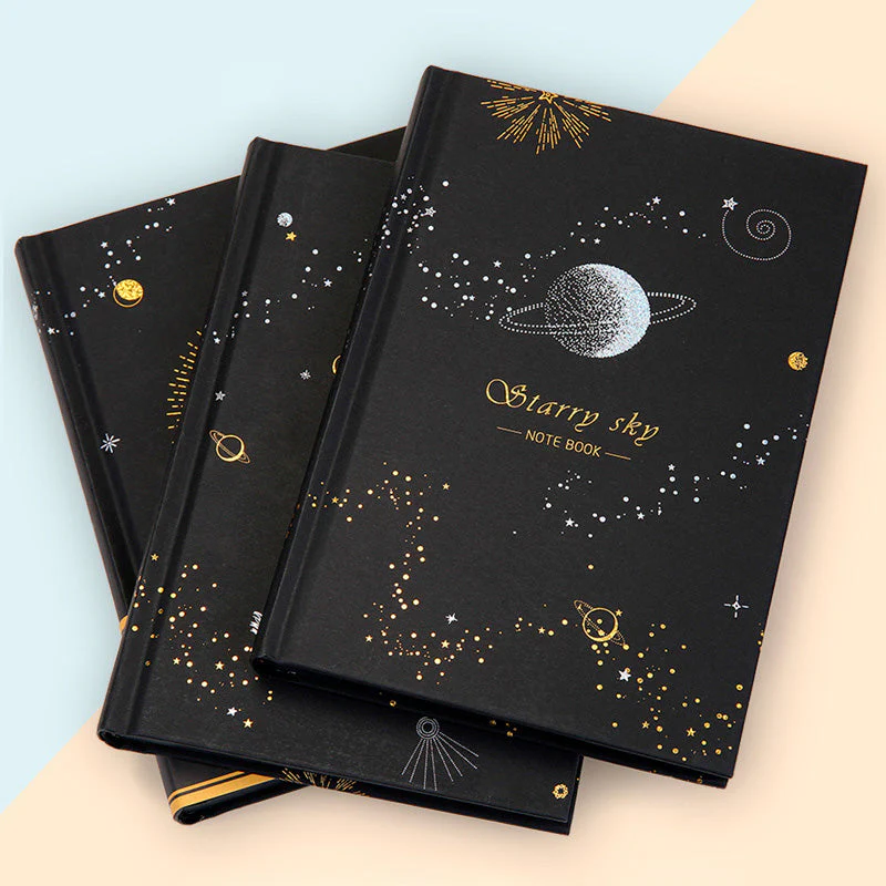 Galaxy Design Black Notebook