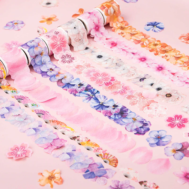 Floral Blossom Sticker Roll