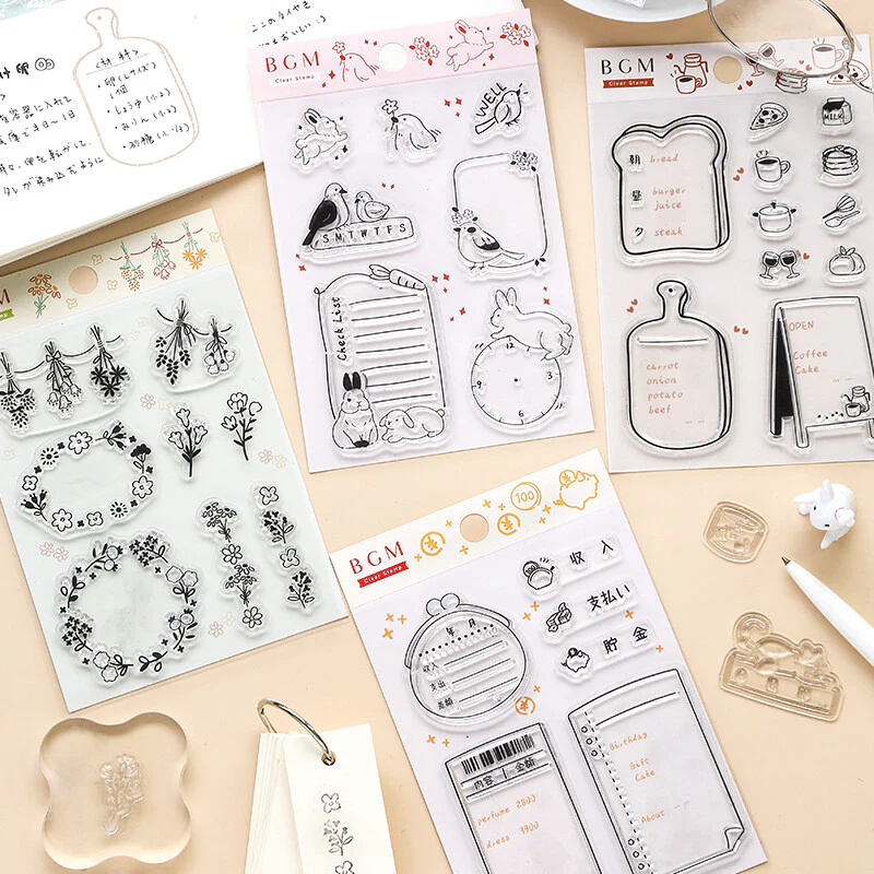 BGM Clear Stamp Flowers