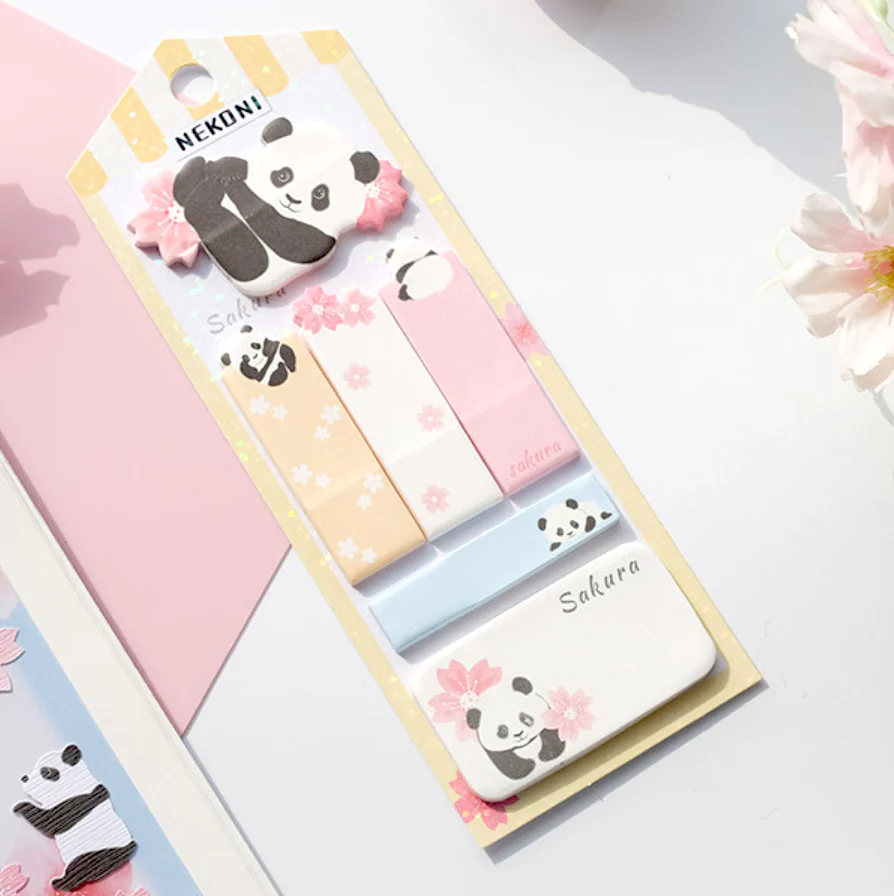 Nekoni Sakura & Animals Sticky Note Set