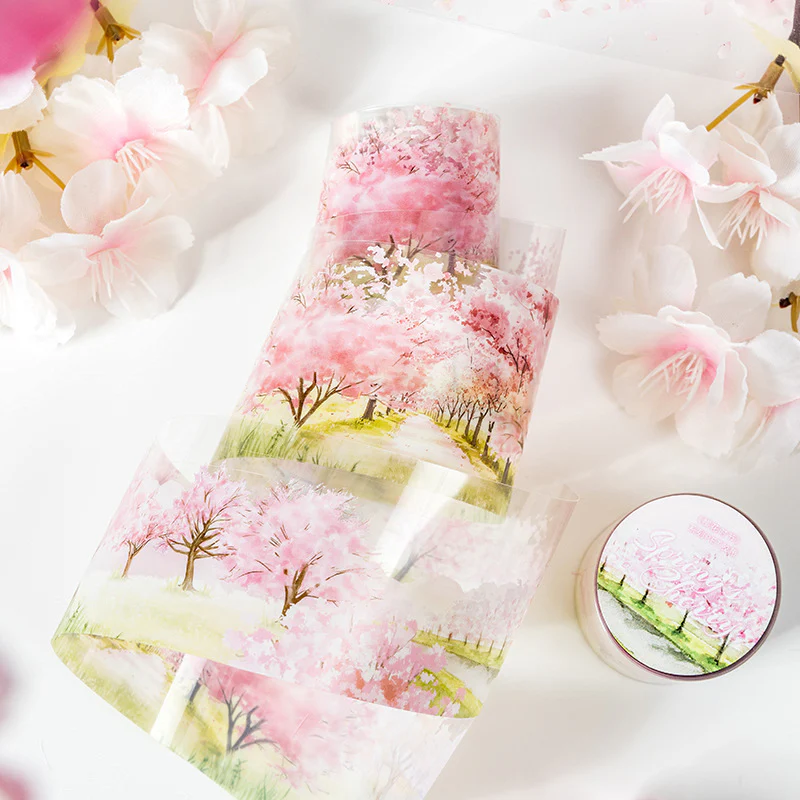 Spring Floral Clear Masking Tapes