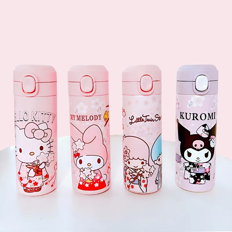 Cute Characters Water Bottle Sakura Hana