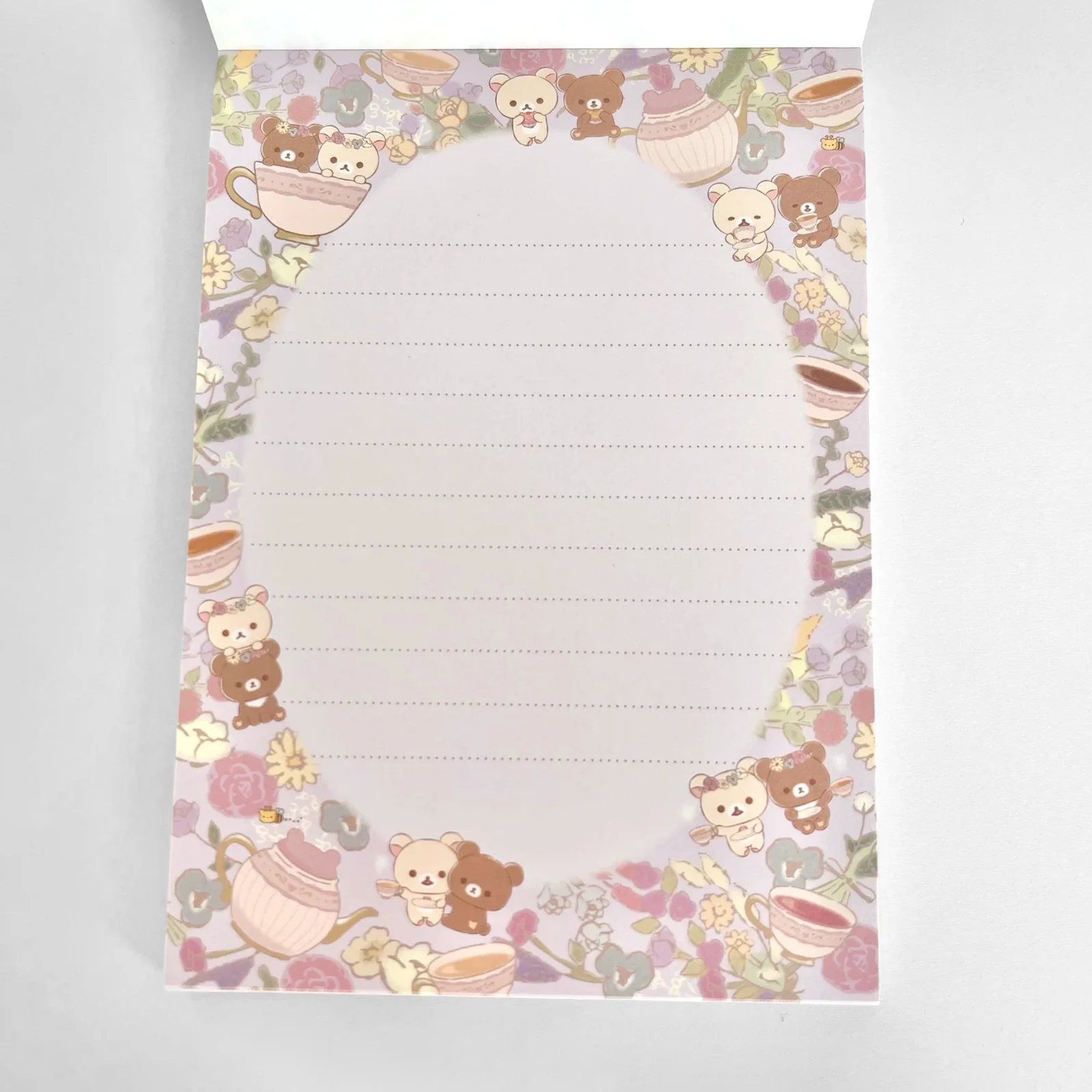 Sweet Tea Party Memo Pad Yellow