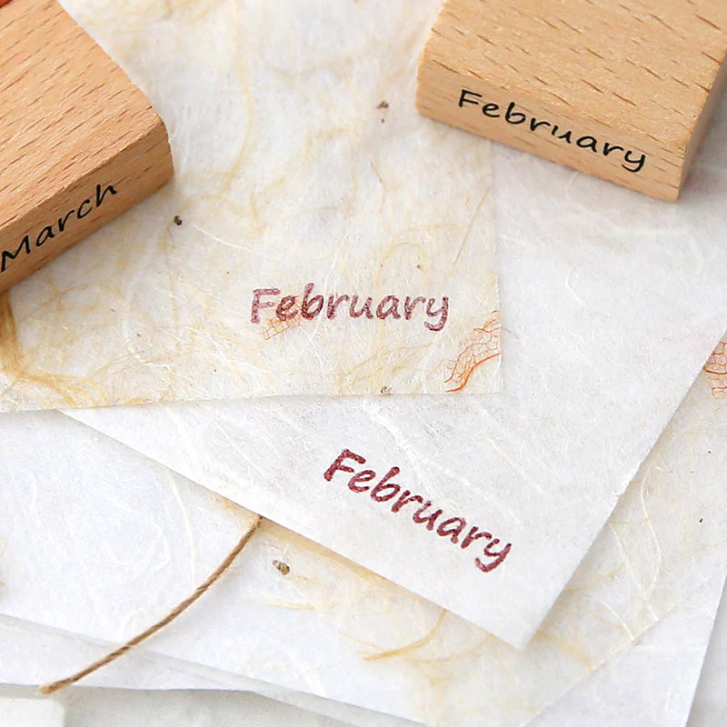 Artistic Textured Paper Set  Pressed Flowers