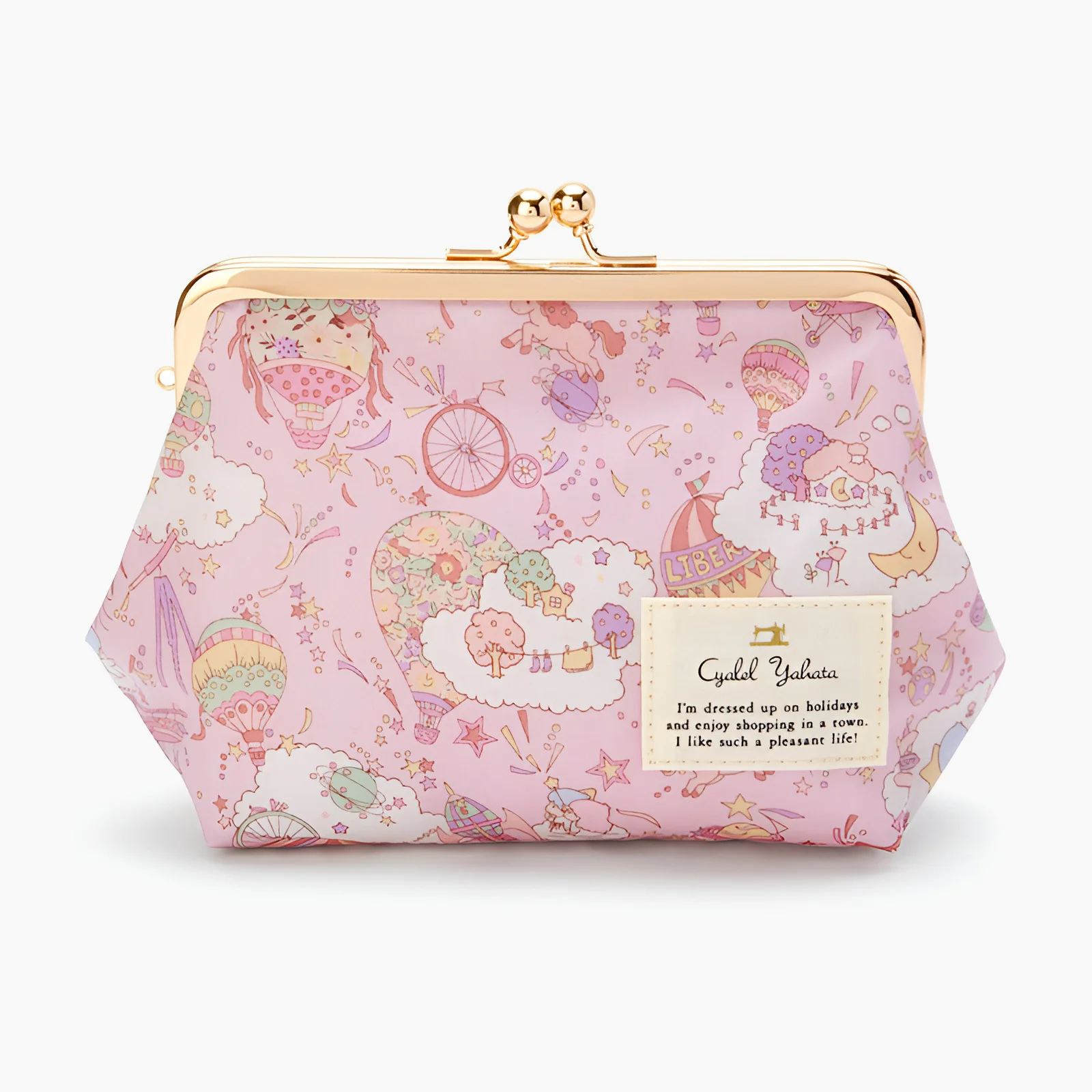 Sanrio x Liberty Fabrics Kiss Lock Floral Frame Pouch