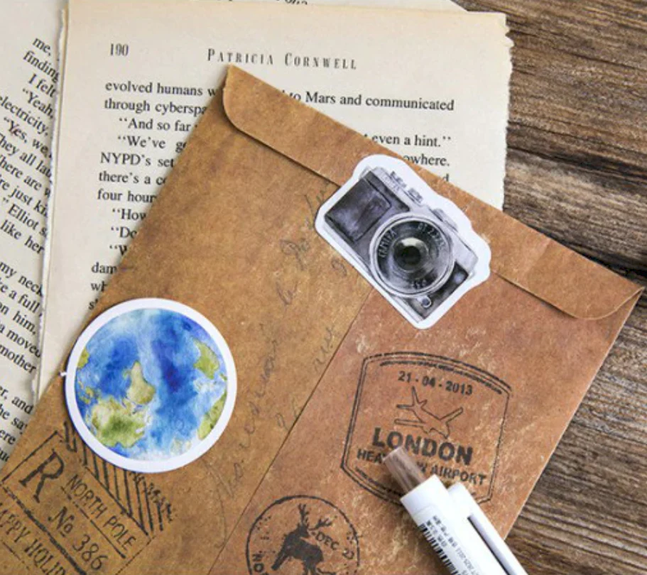 Travel Theme Paper Stickers