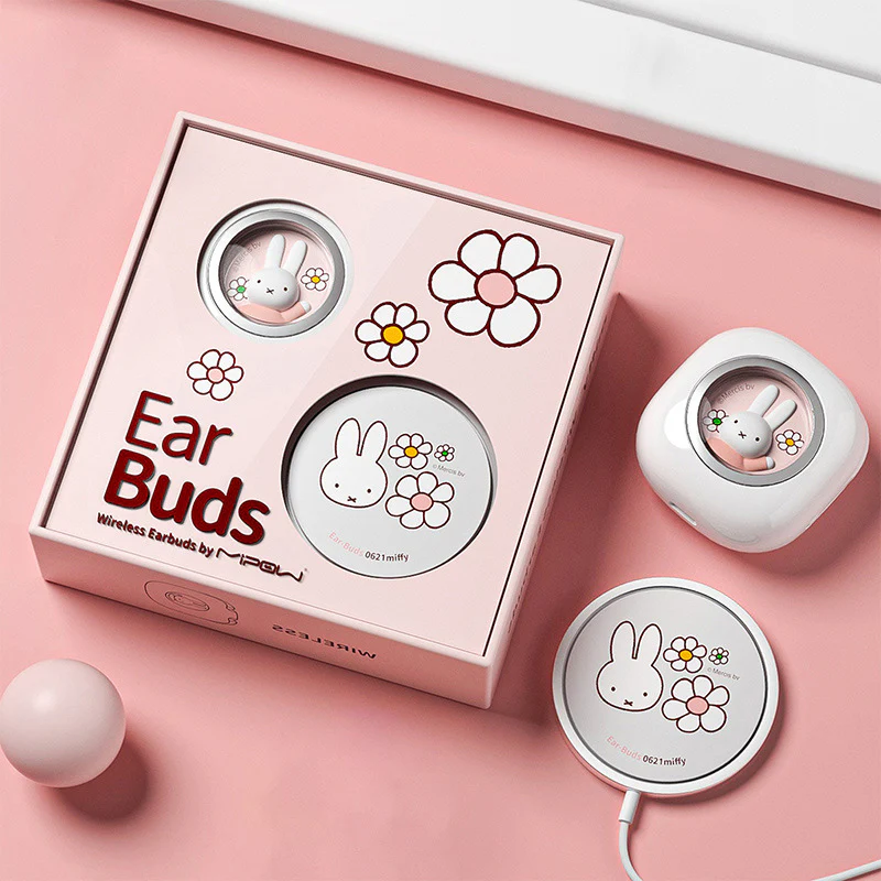 Cute Wireless Ear Buds With Charging Case