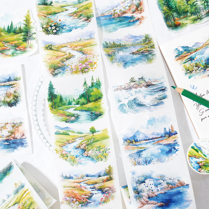 Nature Scenes Washi Tape Extra Large