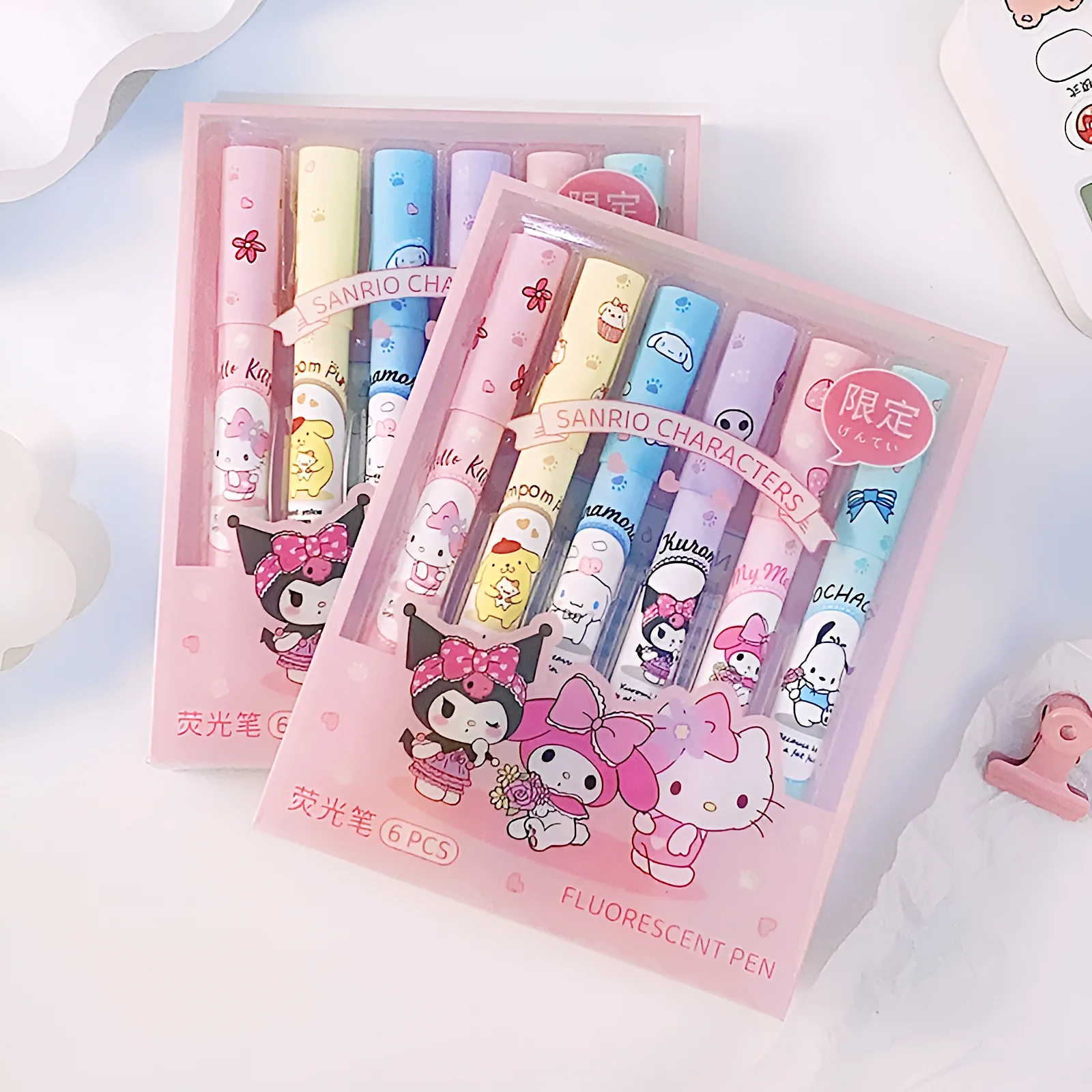 Fancy Characters Highlighters Set of 6