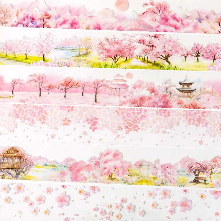 Spring Floral Clear Masking Tapes