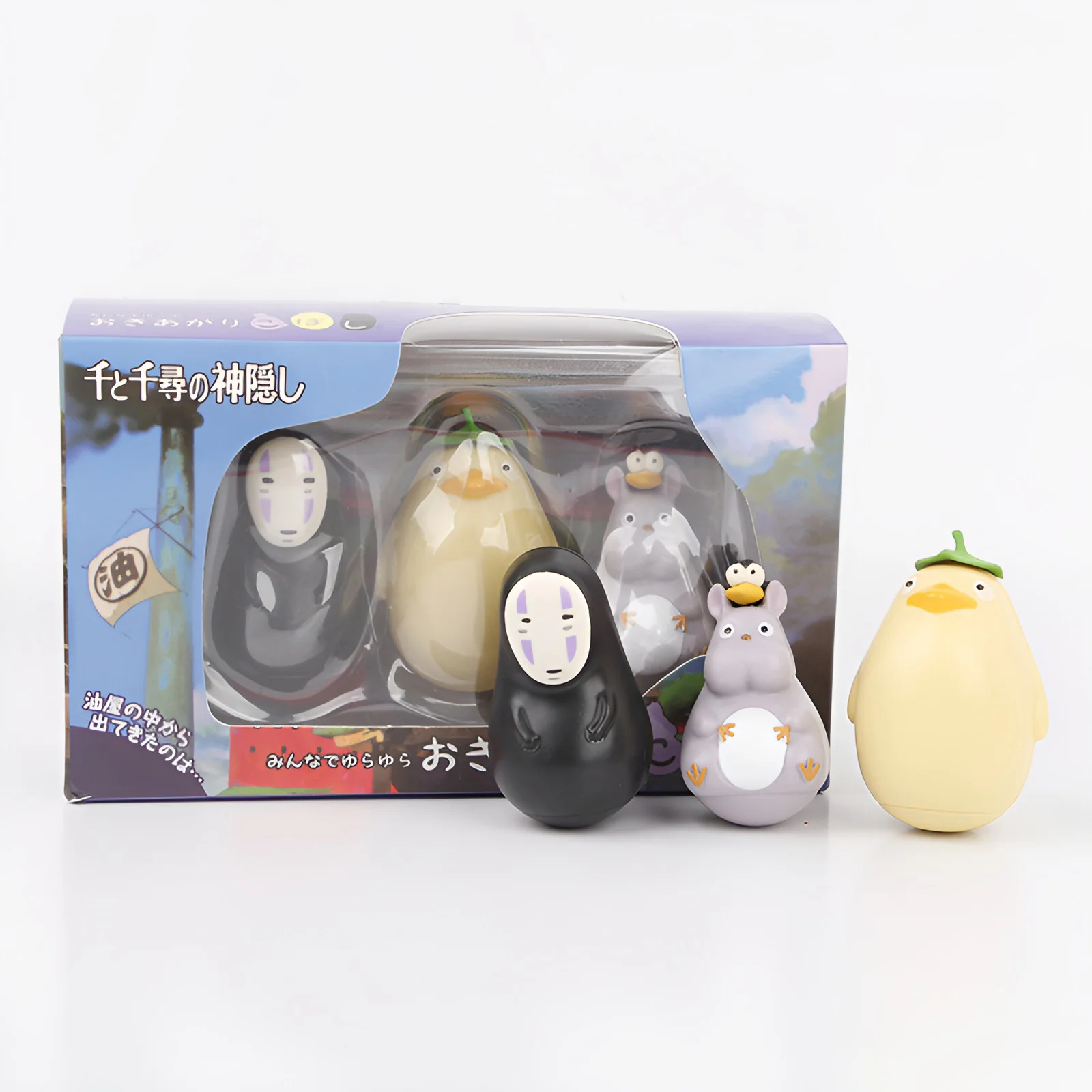Nibariki Studio Ghibli Roly Poly Toy Set