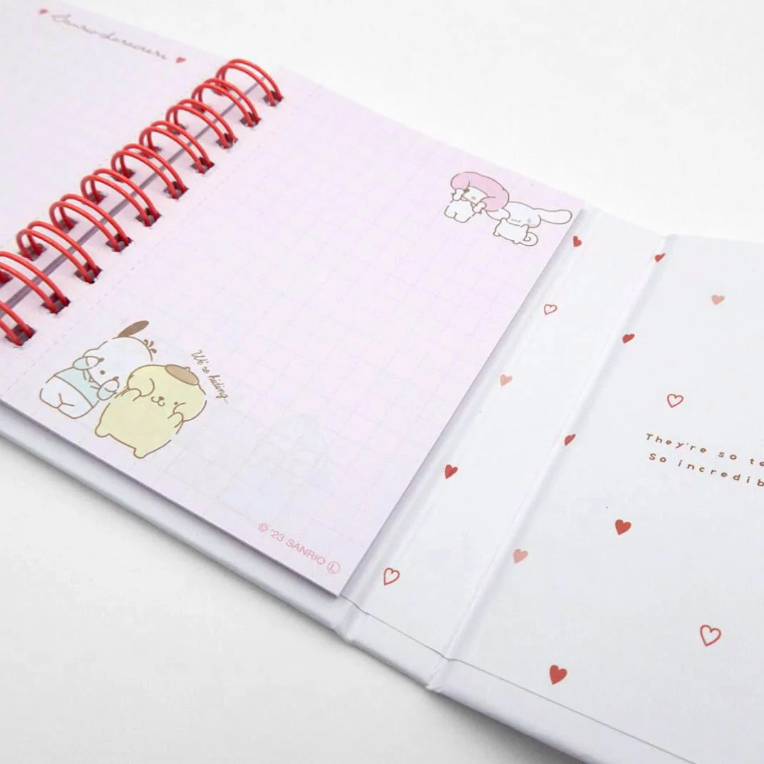 Sanrio Characters Hardcover Spiral Notebook