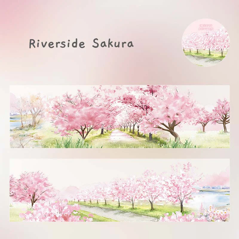 Spring Floral Clear Masking Tapes