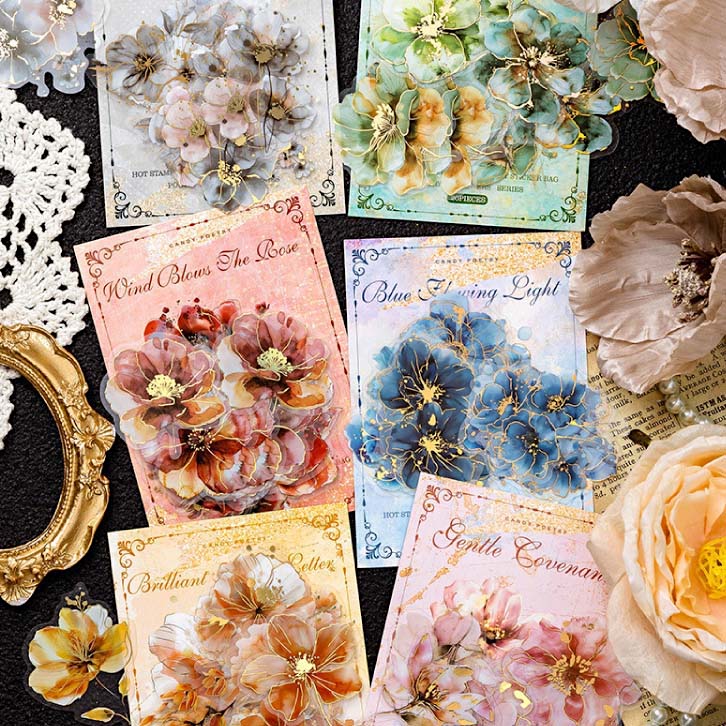 Blooming Shades Metallic Stickers