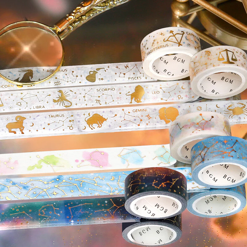 BGM Star Constellation Masking Tape Night Sky