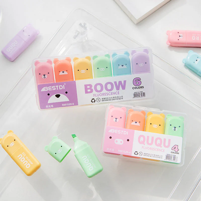 Mini Cartoon Animal Highlighters