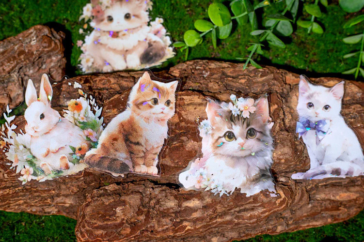 Blossom Animal Delight Holo Stickers