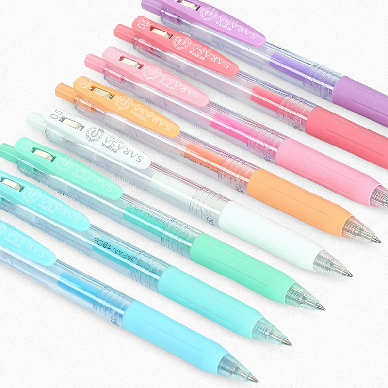 Fancy Spark Clip Soft Color Gel Pen 8 Pack