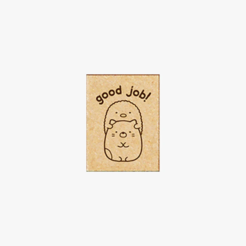 Wooden Rubber Stamps Set