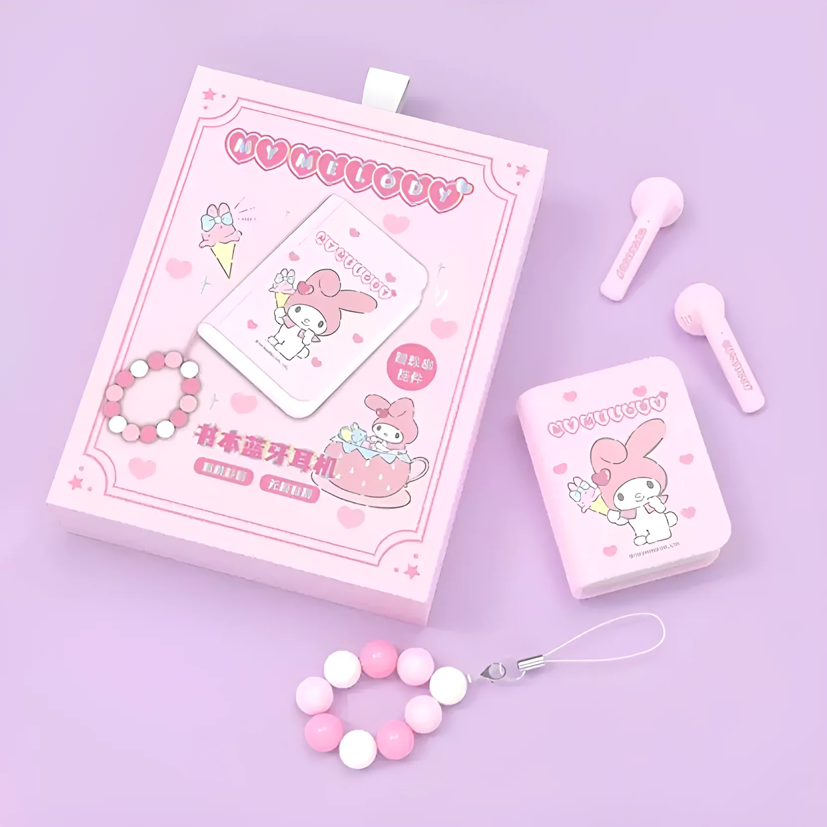 Sanrio Character Mini Book Bluetooth Earphones