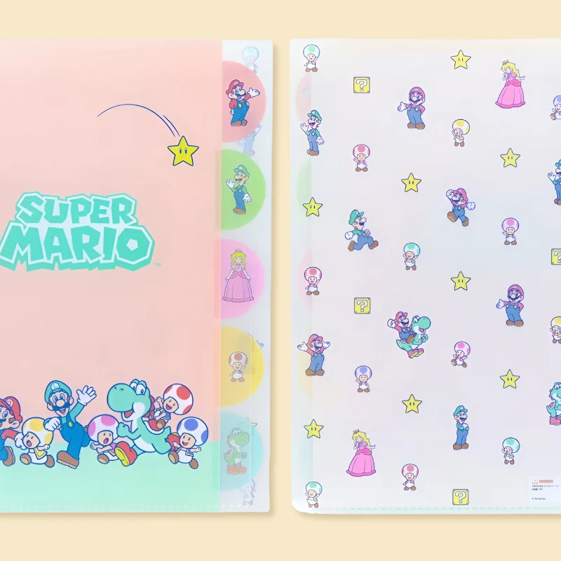 Sun Star & Nintendo Super Mario Folder With Dividers