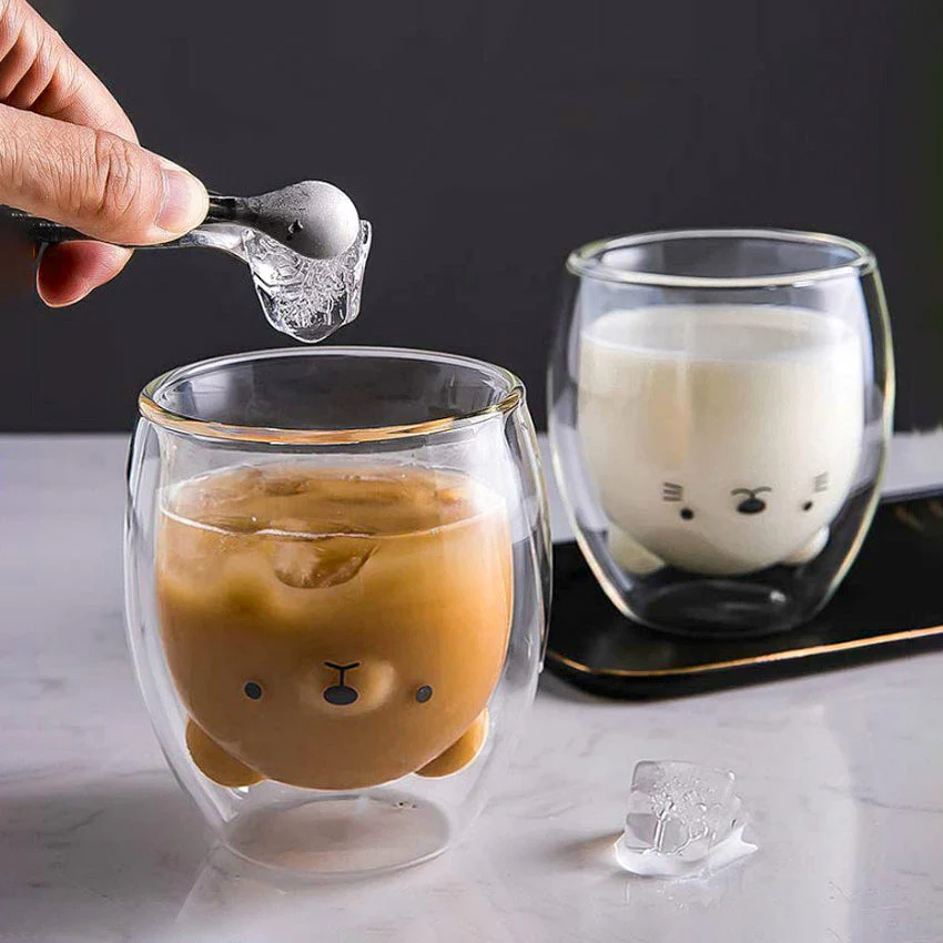 Cute Double Layer Coffee Cup