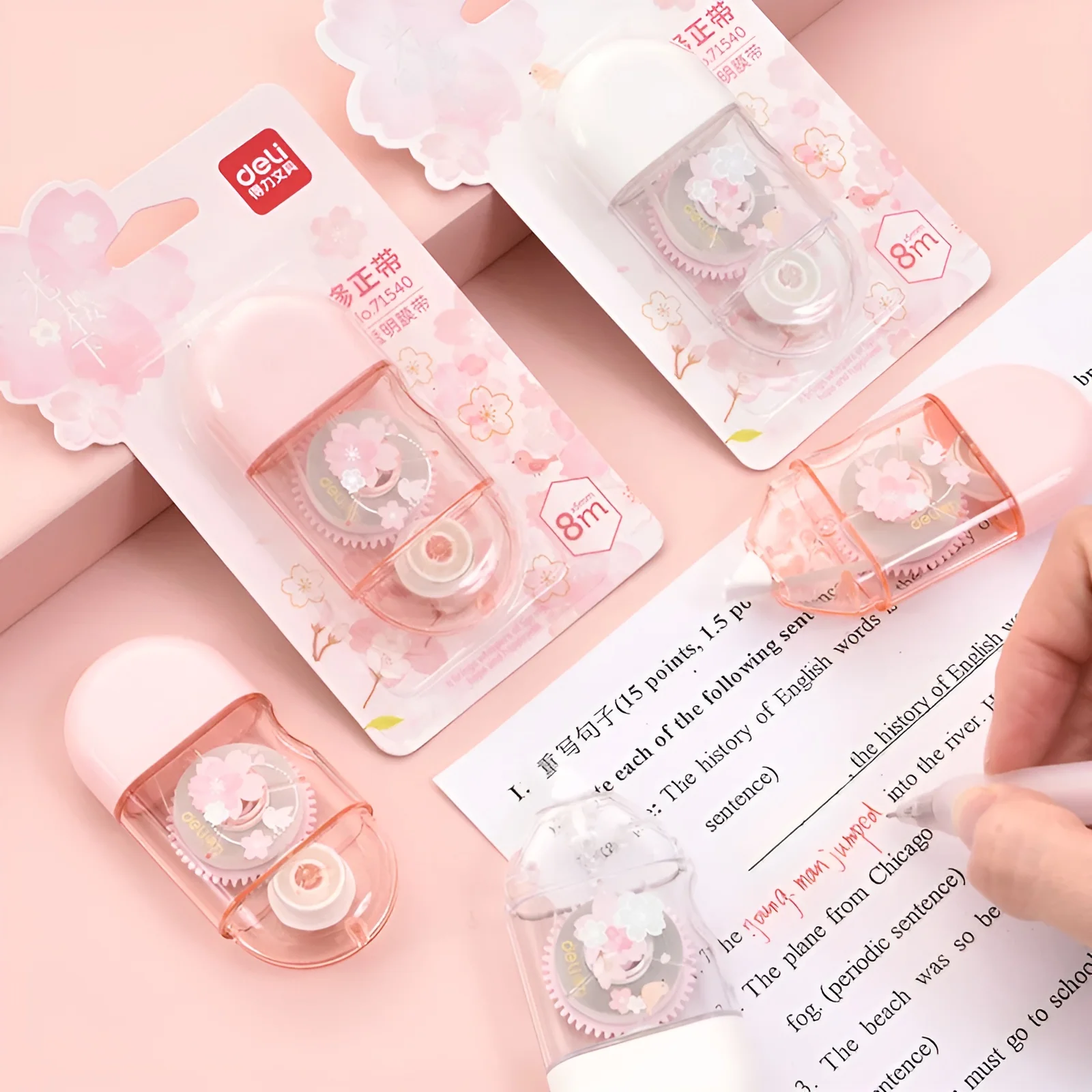 Cherry Blossom Correction Tape