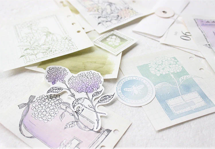 Hydrangea Garden Stamp