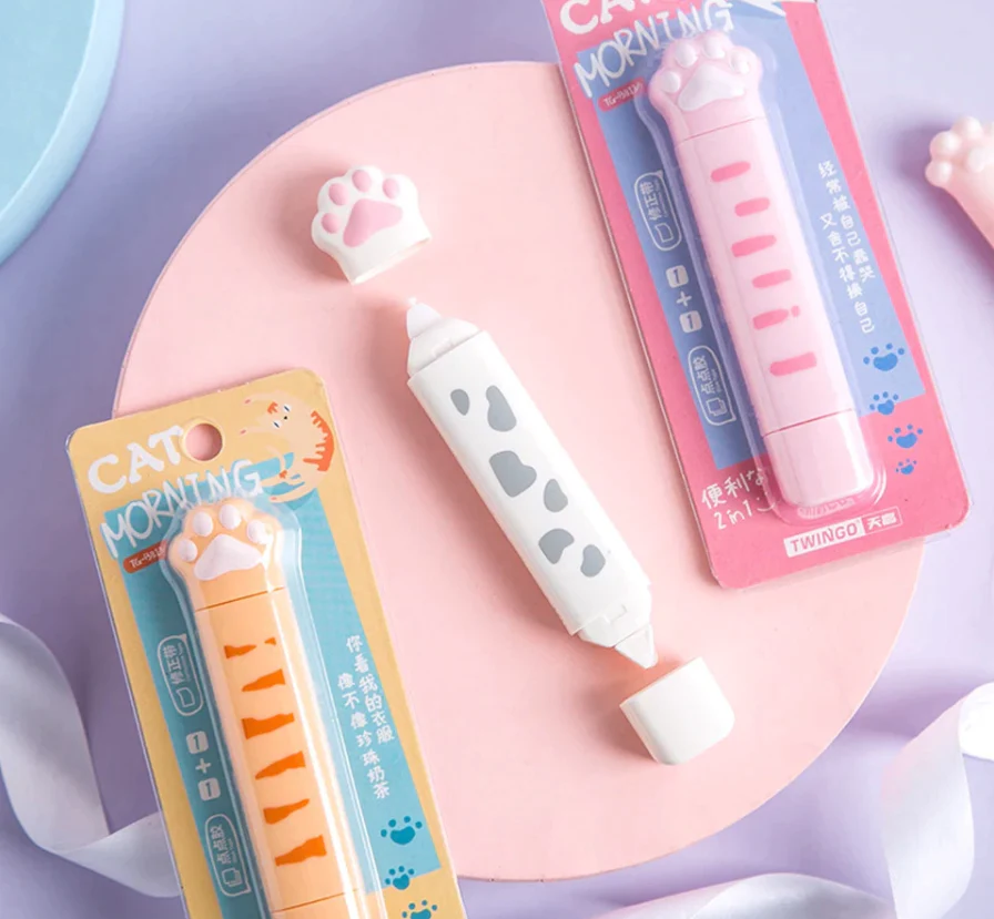 2 in 1 Cat Paw Correction & Glue Tape Roller