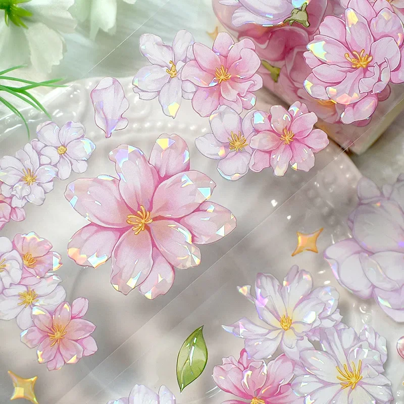 Holographic Sakura Clear Masking Tape