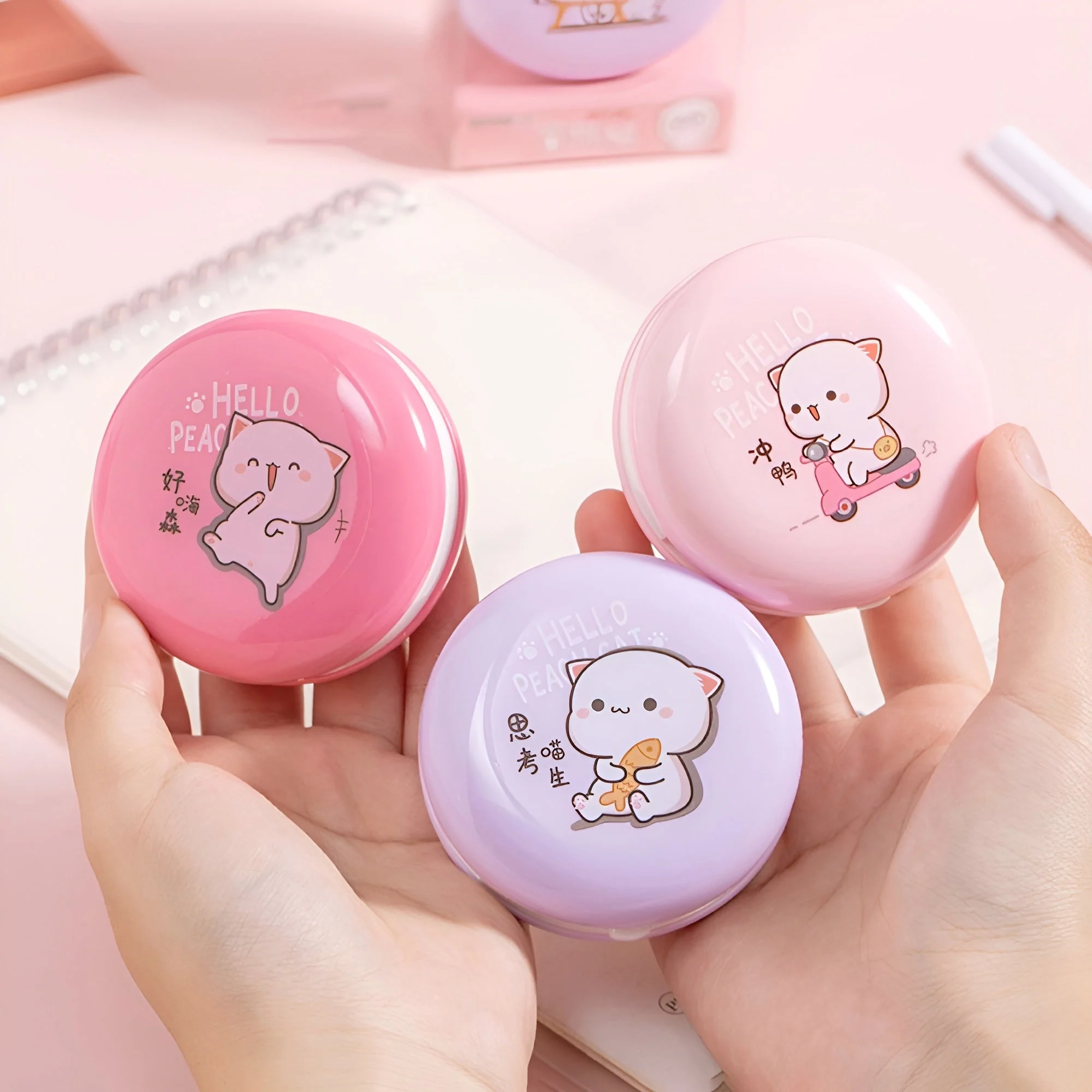 Cute Animal Macaron Correction Tape