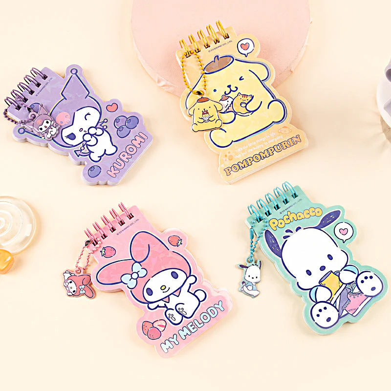 Sanrio Character Holo Memo Pad with Sanrio Pendant
