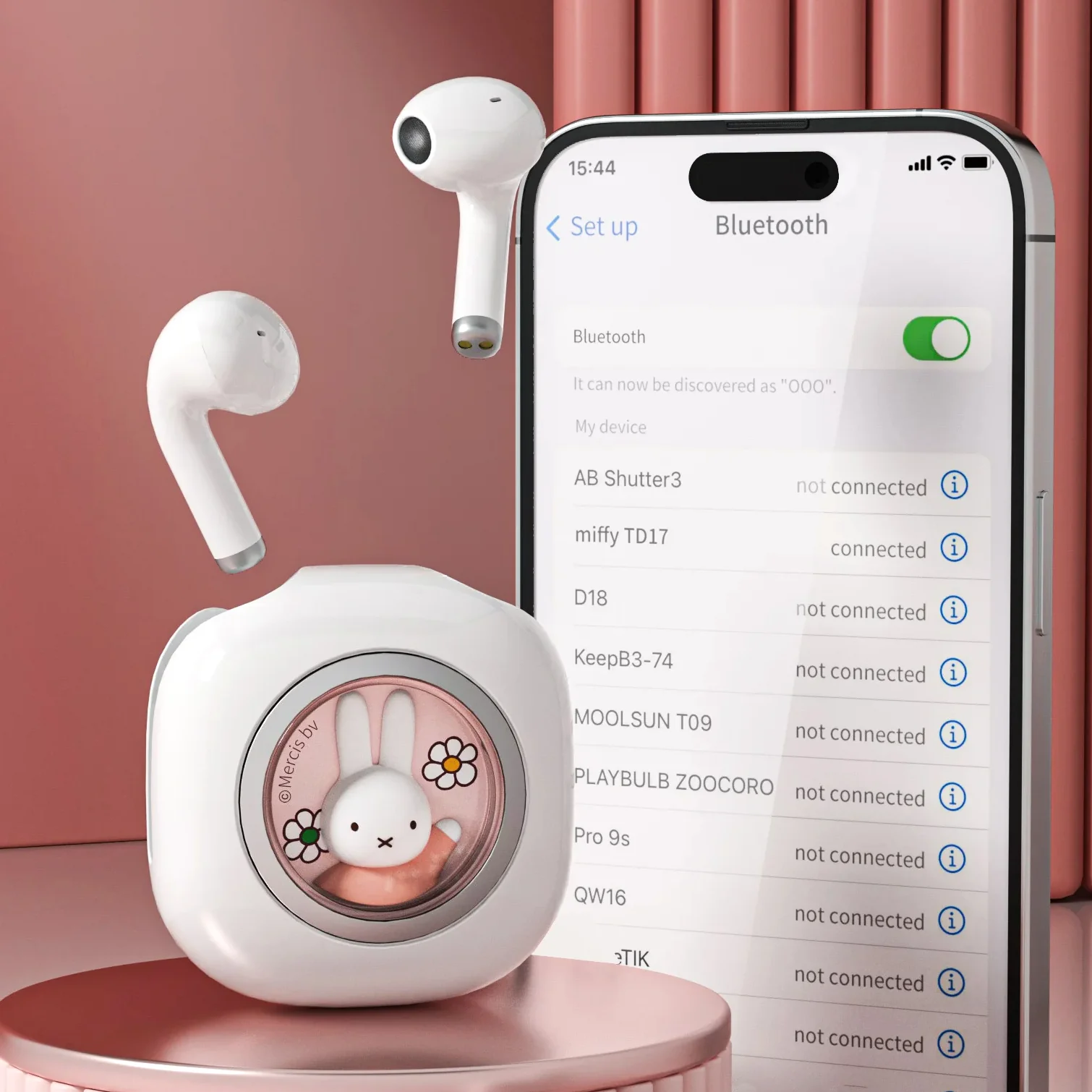 Cute Wireless Ear Buds With Charging Case